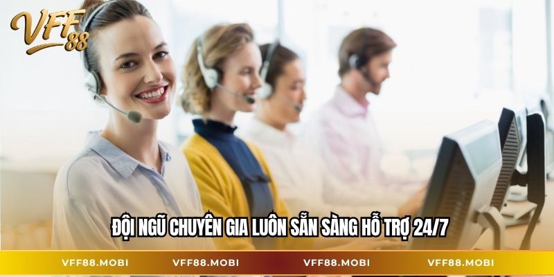 Đội ngũ chuyên gia luôn sẵn sàng hỗ trợ 24/7