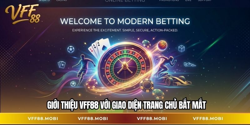 Giới thiệu VFF88 với giao diện trang chủ bắt mắt